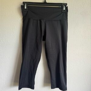 Adidas Black Cropped Leggings Womens S Athletic Workout Yoga Running